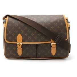 Borsa a Spalla Gibeciere GM Monogramma Louis Vuitton M42249 Marrone
