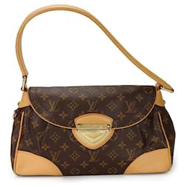 Louis Vuitton-Louis Vuitton Monogram Beverly MM Handbag M40121-Brown