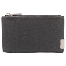 Burberry-Burberry Leather Coin Card Case Wallet-Black