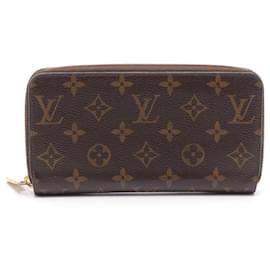 Louis Vuitton-Louis Vuitton Zippy Wallet Monogram Brown M42616-Brown