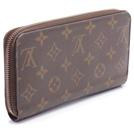 Louis Vuitton-Louis Vuitton Zippy Wallet Monogram Brown M42616-Brown