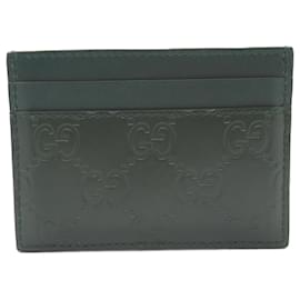 Gucci-Gucci Leather Card Case 428542-Green