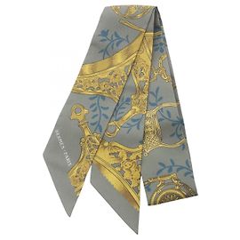 Hermès Bufanda Hermes Silk Twilly Etriers Remix Multicolor