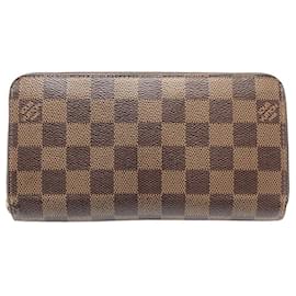 Louis Vuitton-Louis Vuitton Damier Canvas Zippy Wallet-Brown