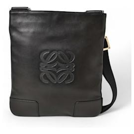 Loewe-Loewe Calfskin Shoulder/Messenger Bag-Black