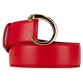 Cinto Panthère Must de Cartier em couro vermelho e ouro Vermelho