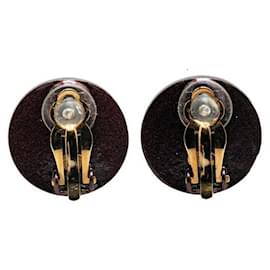 Chanel-Chanel Coco Mark Earrings Pink Purple-Pink