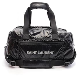 Yves Saint Laurent-Saint Laurent NUXX Nylon Duffel Bag Black-Black