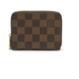Louis Vuitton-Louis Vuitton Damier Zippy Coin Purse N63070-Brown