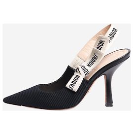 Christian Dior Schwarze J'Adior Slingback-Pumps - Größe EU 34 Schwarz