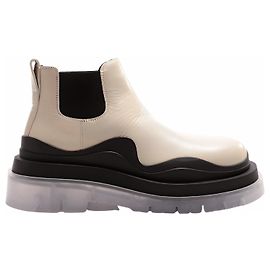 Bottega Veneta Ankle Boots Beige Leather Beige