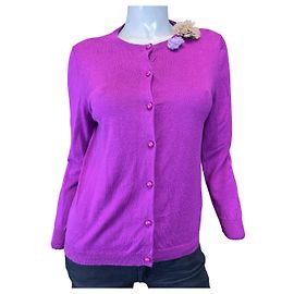 Suéter J.Crew Morado de Algodón M Púrpura