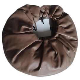 Mansur Gavriel Scrunchie Bag Hazelnut Leather Hazelnut