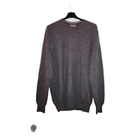 Autre Marque Falconeri Rundhalspullover Wolle Grau XXL Grau