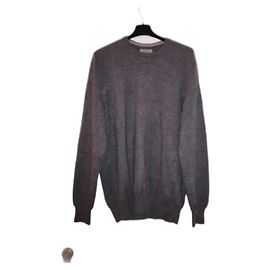 Autre Marque Pull Falconeri Col Rond Laine Gris XXL Gris