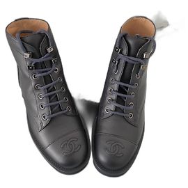 Chanel Bottes, boots Bleu