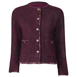 Giacca in tweed viola Chanel Viola scuro