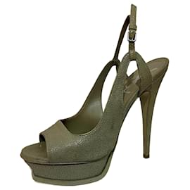 Yves Saint Laurent-YSL Tribute Cosmo Razza high heels-Grey