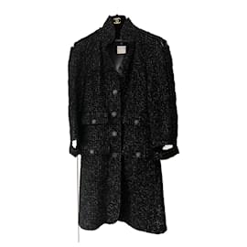 Chanel-Coats, Outerwear-Navy blue