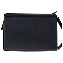 Autre Marque-Burberrys Clutch Bag Leather Black Auth ep6752-Black