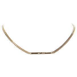 Collar cadena choker BV ID de Bottega Veneta Dorado Metálico