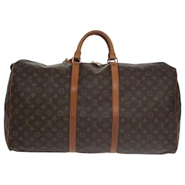 Louis Vuitton-LOUIS VUITTON Monogram Keepall 60 Boston Bag M41422 LV Auth 103162-Monogram