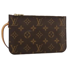 LOUIS VUITTON Monogram Neverfull PM Pouch LV Auth 101646 Monograma