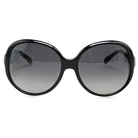 Chanel Coco Mark Sunglasses Black Plastic Black