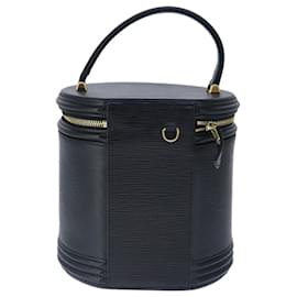 Louis Vuitton-LOUIS VUITTON Epi Cannes Hand Bag Black M48032 LV Auth ep6795-Black