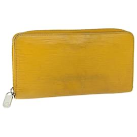 Louis Vuitton-LOUIS VUITTON Epi Zippy Wallet Long Wallet Yellow M60309 LV Auth im454-Yellow