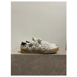 Tênis SAINT LAURENT T.EU 34.5 Couro Branco