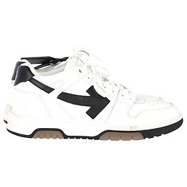 Off White Tênis Off-White Out of Office com cadarço em couro branco Branco