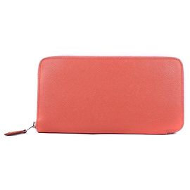Hermès Cartera Larga Azap de Seda Hermes Rosa Rosa
