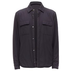 Giacca foderata in nylon, cotone e cashmere Loro Piana Storm System Nero