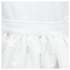 Alexander Mcqueen-Alexander McQueen cut out shoulder short dress-White