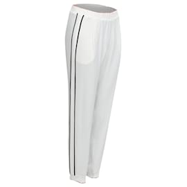 Fendi-Fendi silky trims casual jogger pants-White