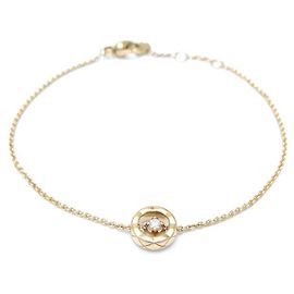 Bracciale in diamante Chanel Coco Crush K18YG D'oro Metallico