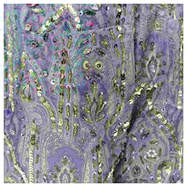 Dolce & Gabbana-Dolce & Gabbana iridescent jewel embellished pants-Blue