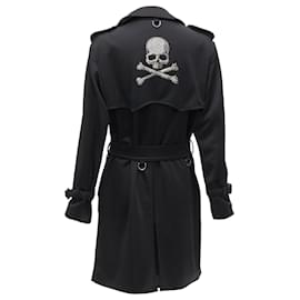 Autre Marque-Mastermind Japan Aquascutum Limited Edition crystal skull trench-Black