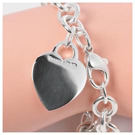Tiffany & Co-Pulseira de coração em prata 925 da Tiffany & Co-Prata,Metálico
