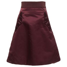 Saia A-line em nylon acolchoado plum Pag Bomber da Acne Studios Roxo
