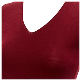 Dolce & Gabbana-Dolce & Gabbana virgin wool v neck long sleeve sweater-Red