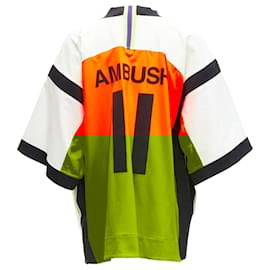 Autre Marque-Ambush Nike Lab neon badge kimono football jersey jacket-White