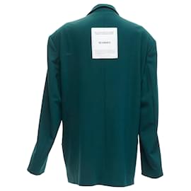 Vêtements Vetements forest logo patch back oversized double-breasted blazer Green