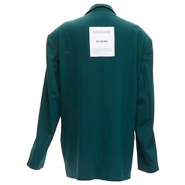 Vêtements Blazer oversized de dupla face com patch logo da floresta Vetements Verde