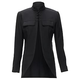 Dior-Christian Dior John Galliano Mao mandarin collar jacket-Black