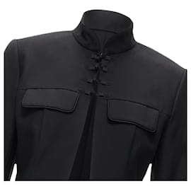 Dior-Christian Dior John Galliano Mao mandarin collar jacket-Black
