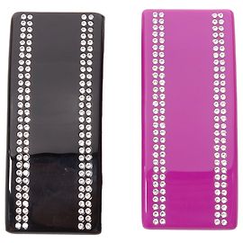 Balenciaga Demna Barette Kristall-Statement-Ohrringe Paar Pink