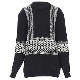 Chloé Langarmiger Pullover aus Intarsienwolle von Chloe Schwarz