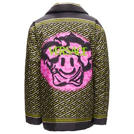 Casaco acolchoado Medusa Smiley Graffiti La Greca da Versace Verde